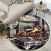 Custom Name Personalized Arsenal F.C Print Round Rug, Versatile Home Decor Carpet, for Playroom, Apartment, Balcony, Entryway, Hallway Gift