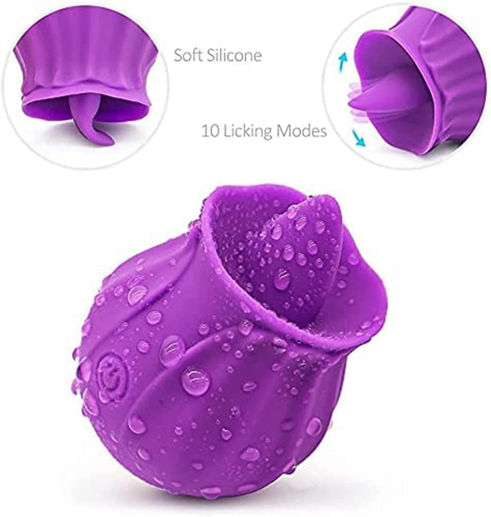 Best-Selling Rose Tongue Vibrator: Erotic Flower-Inspired Pleasure for Women