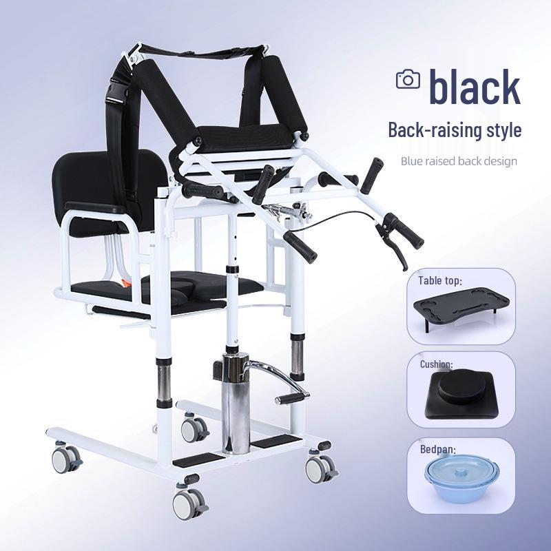 Hydraulic Lift: Multifunctional Assistive Device for Paralyzed Elderly – Aids in Standing, Toileting, and Clothing Adjustment
