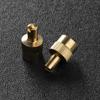 100-24pcs Car Wheel Tire Valve Lid Cover Trucks Leak-proof Tire Valve Stem Cap Copper Slotted Head Stem Cover Auto Repair Parts