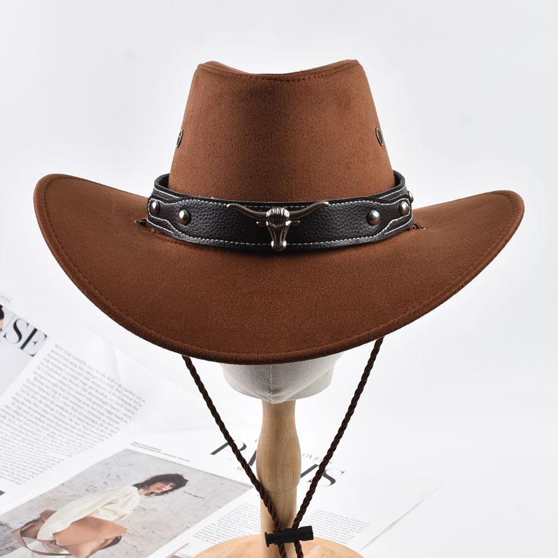 Western Style Cowboy Hat for Men Women Vintage Gentleman Cowgirl Jazz Hat Outdoor  Travel Knight Hats