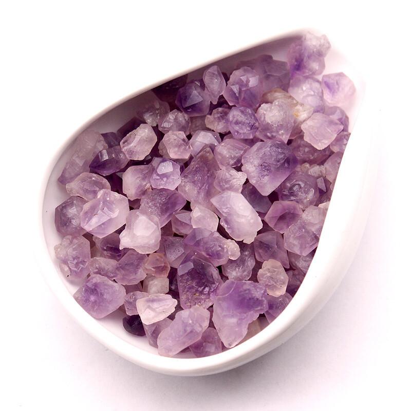 Uruguay Natural Amethyst Cluster Raw Stone Specimen DIY Pendant-Amethyst Flower Stem & Bud