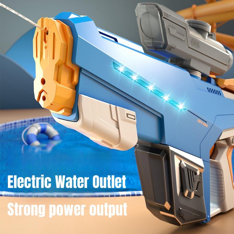 Children Fully Automatic Repeater Water Guns Hand Self-Integration High-Pressure Absorb Water Electric Water Gun Toys For Kids