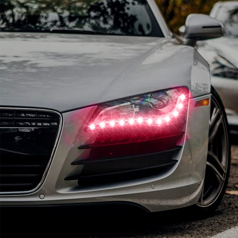 X-STYLE LED Daytime Running Lights, Eagle Eye Spotlights, 23mm LED Bolt Type, Large Bead Design, Waterproof, High Brightness, Flush Mount, 12V Only,