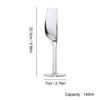 Creative Wine Glass 140ml Half Shape Crystal Glass Cups with Stem Portable Wine Cups for Birthday Party Tableware Christmas Gift
