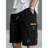 Men'S Summer Multi-Pocket Cargo Shorts, European Size Casual Shorts, Outdoor Sports Shorts, Fabric, Drawstring Waistband