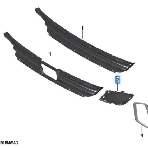 BMW 6 Series G32 GT LCI Bumper Grille Cover 51119498629/30