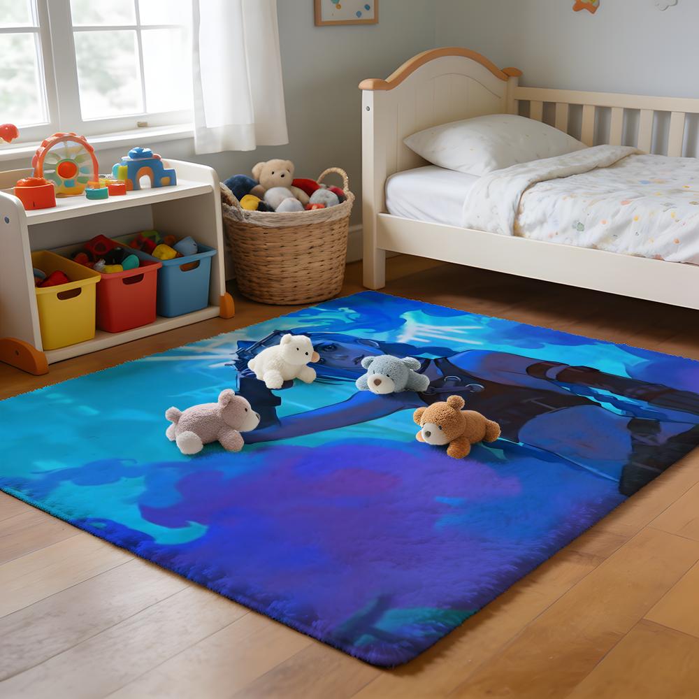 Floor Mat Soft Flannel Rug Non Slip Absorbent Mat for Bathroom Bedroom Home Decor Cool Anime J JinxS