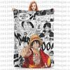 Luffy one piece Throw Blanket for Couch Fuzzy Soft Plush Blanket 50x60 Inches Multi-size Bedspread for All Seasons