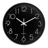Non-Ticking Nordic Wall Clock Round Wall Hanging Clock Electronic Color Clock  Living Bedroom