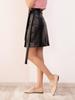 Kožená zavinovací sukně Issa Plus