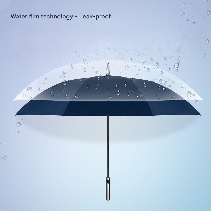 Light Luxury Long-handled Handle Umbrella Enlarged Reinforced Thickened Sturdy Wind-resistant Straight Handle Business Umbrella