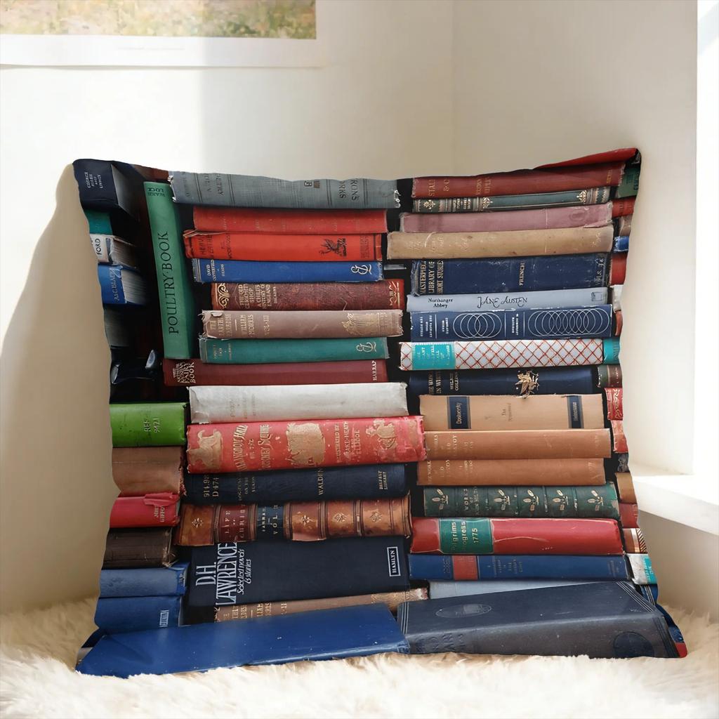 Pillow Cover Book Shelf Morden Pillow Case For Wedding Party Home Decor Pillowcases