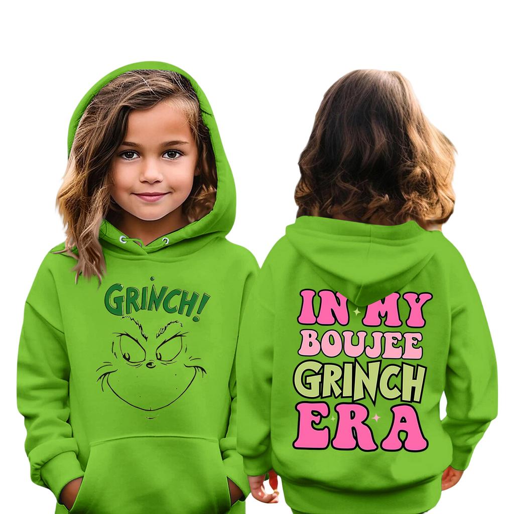 Felpa Natalizia per Bambini Manica Lunga Leggera Felpa Casual Larga Confortevole per Bambini