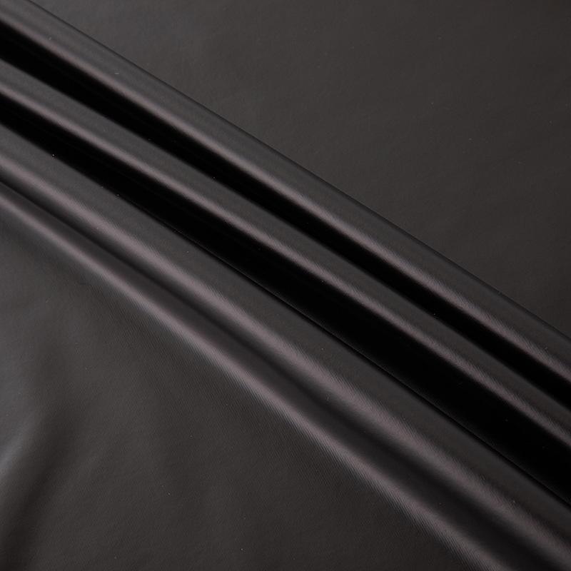 Waterproof Matte 4-Way Stretch PU Leather Fabric - Sweat-Resistant Artificial Leather for Pants