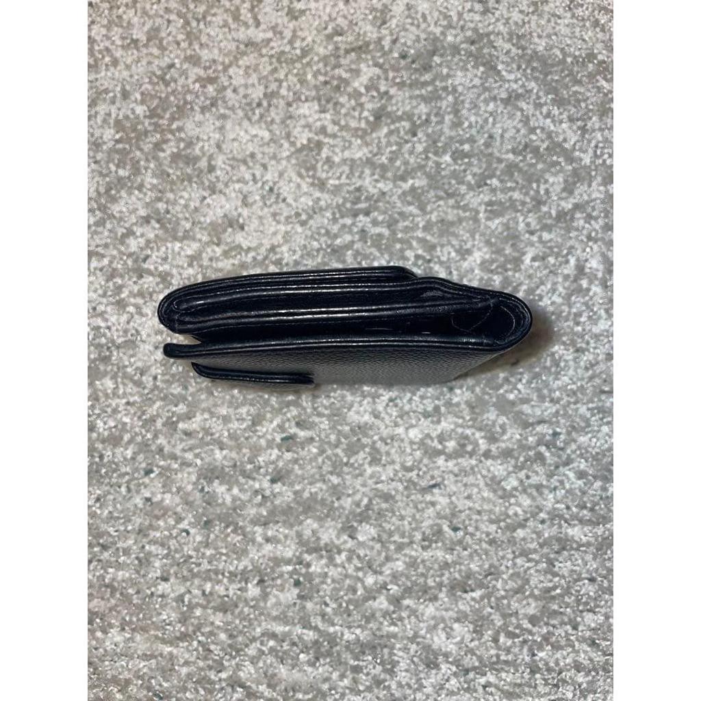 Used CHANEL Bi-fold Wallet Black Caviar Skin