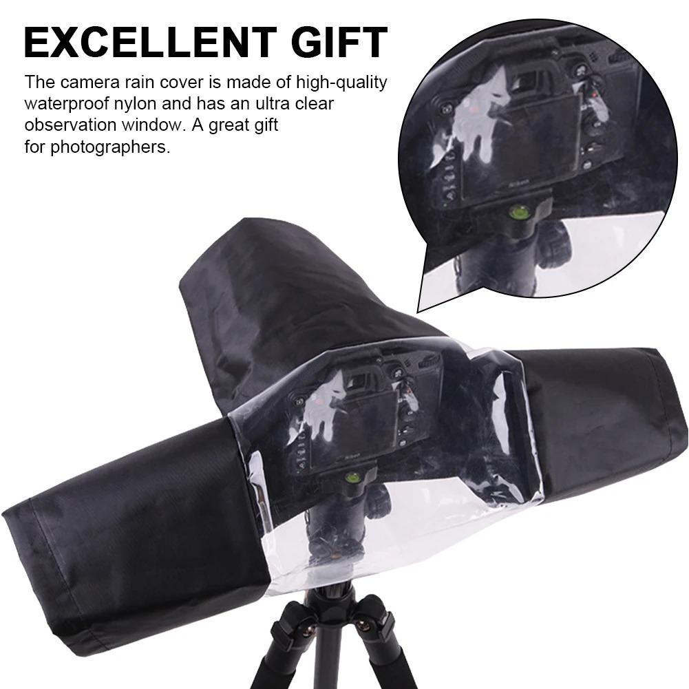 Universal Waterproof Camera Rain Cover For Dslr/mirrorless, Anti-fog Windproof Protective Raincoat For Canon Nikon Sony, Professional Weather