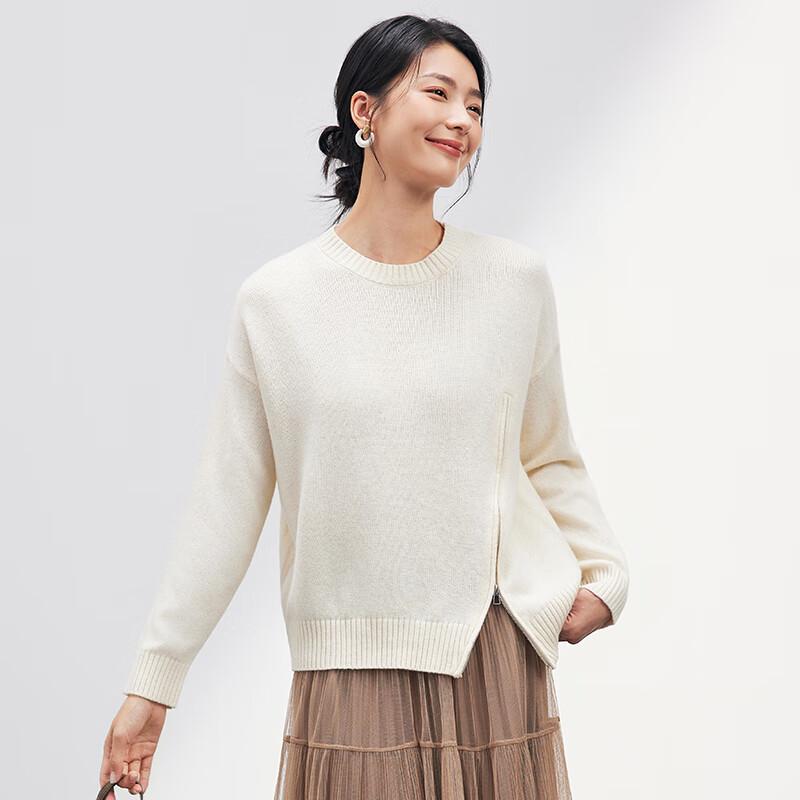 JOY SPEAKER Dámský svetr s kulatým výstřihem ze směsi vlny