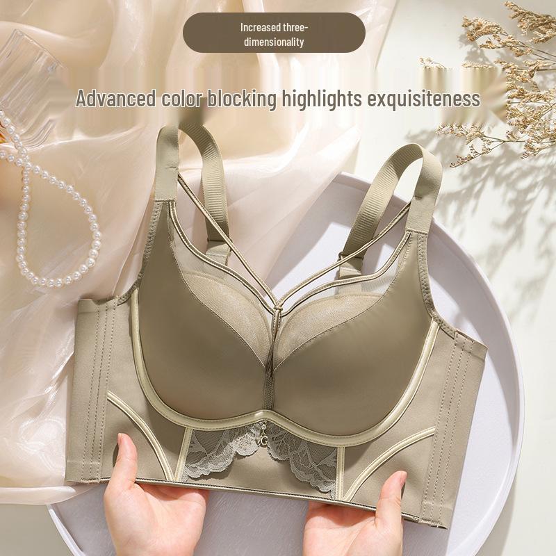 Seamless Push-Up Bra: Chest Minimizer & Anti-Sagging Shaping with Side Support, Wireless 3D Cups