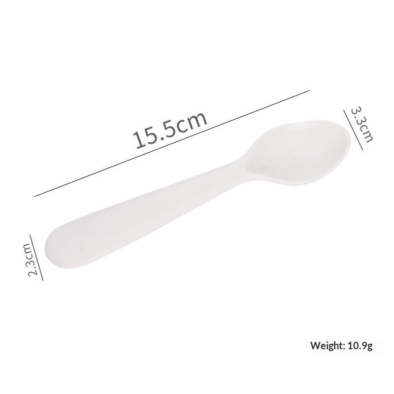 1/2/4Pcs Simple Children Tableware Plastic Baby Feeding Spoon Toddler Training Eating Utensils For Dessert Fruit