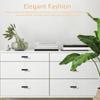 20 Pcs Cabinet Knobs Matte Black Stainless Steel Kitchen Drawer Pulls Single Hole T-Shaped Handles for Cabinets Cupboard Kitchen
