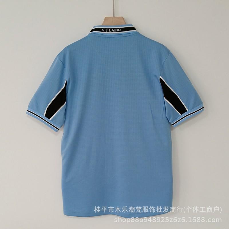 1998-1999 Retro Lazio Home Away Soccer Jersey 13 Nesta 23 Veron Short Sleeve Football Shirt