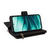 For Xiaomi Redmi Note 14 Pro+ 5G/Xiaomi Poco X7 5G/Xiaomi Redmi Note 14 Pro 5G Zipper Wallet Case with 15 Card Slots and Strap Leather Phone Cover