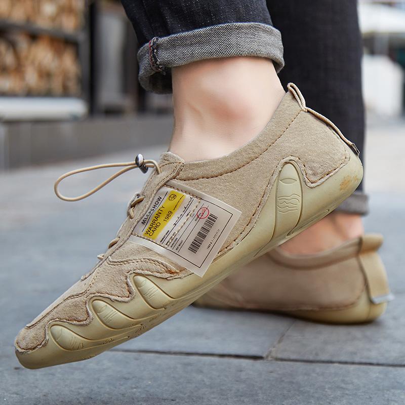 38-46 sezóna Four Seasons pánské ležérní kožené boty vepřová vepřová kůže guma měkké dno matné a odolné vůči zápachu velké boty pro řidiče