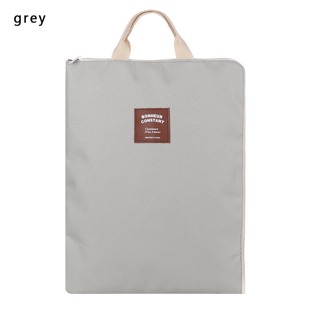 Oxford Cloth Zipper Multifunctional Paper Storage Document Bag Business Briefcase A4 File Folder