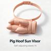 3D Printing 3D Printing Pig Trotter Cap Adjustable Hand Sun Visor Headband  Outdoor Activities