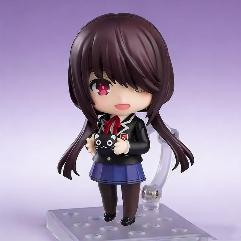 10CM Anime Date A Live V Tokisaki Kurumi Figur (#2455) Schuluniform Ver Aciton Figur OB11 Modell Spielzeugpuppe Sammlung Geschenk PVC