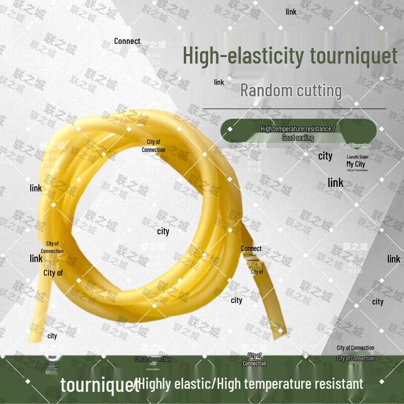 Disposable Yellow Rubber Tourniquet