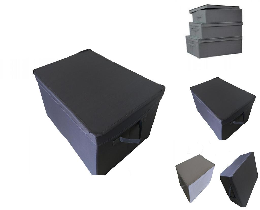 Oxford Cloth Storage Bench With Foldable Design For Living Room Organization