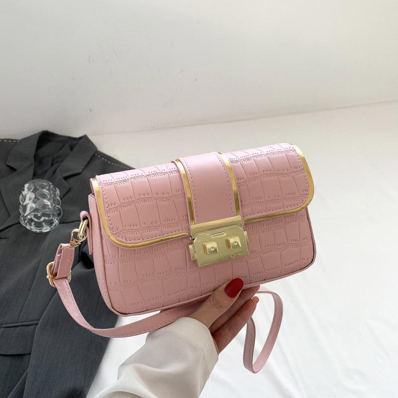 This Year's Popular Messenger Bag 2024 Summer New Bag Women's Fashion Trend Shoulder Bag Casual Simple Small Square Bag