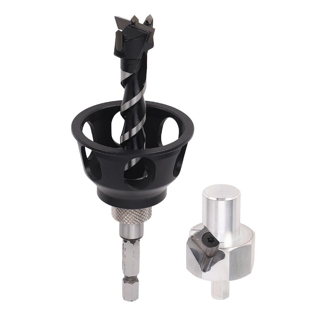 Dog Hole Chamfer Tool Set 19mm Drill Bit Vertical Drilling Locator Bench Dog Hole Chamfer Reamer