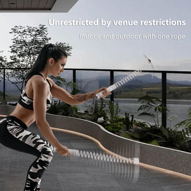1/2pcs Cordless Battle Rope Multifunctional Power Training System Arm Strength Home Gym Equipment For Full Body Workout Unisex