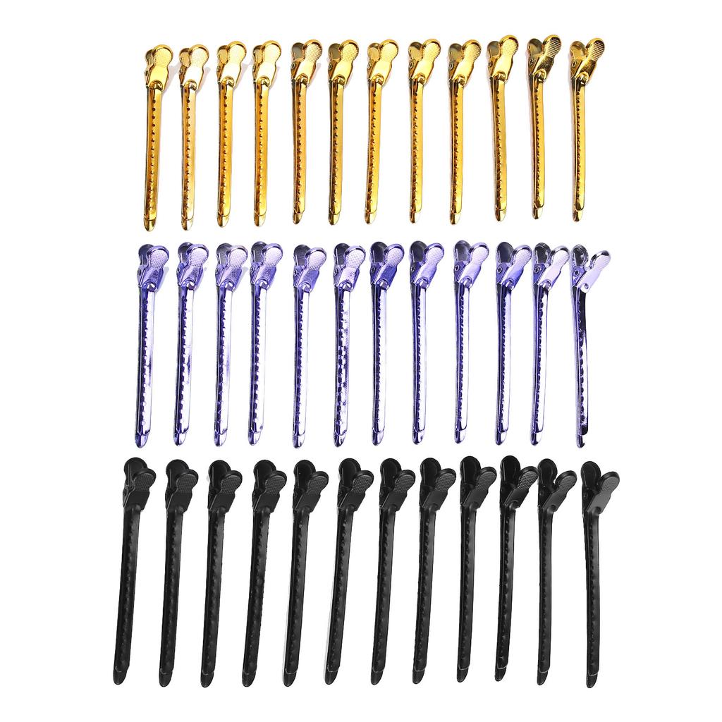 36pcs Metal Hairdressing Sectioning Hairpin AntiSlip Duck Bill Clips Clamp Hair Styling Clips