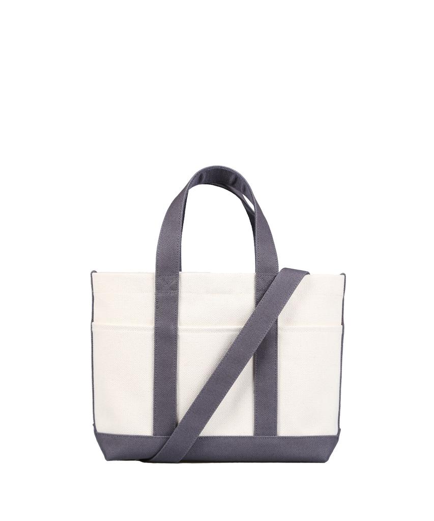 Thefreccia Primo Petit Canvas Tote Bag Ivory Gray