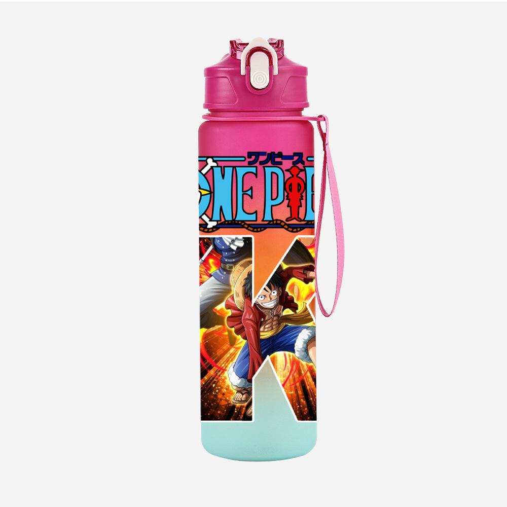 Anime A-Z 26 English Letters Printed Character Large Capacity Water Cup Demon Hunters Outdoor Portable Drinking Bottle for Boy Girl