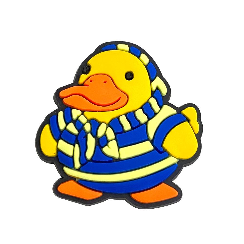 Little Yellow Duck Soft PVC Pen Holder - Detachable Student Accessory