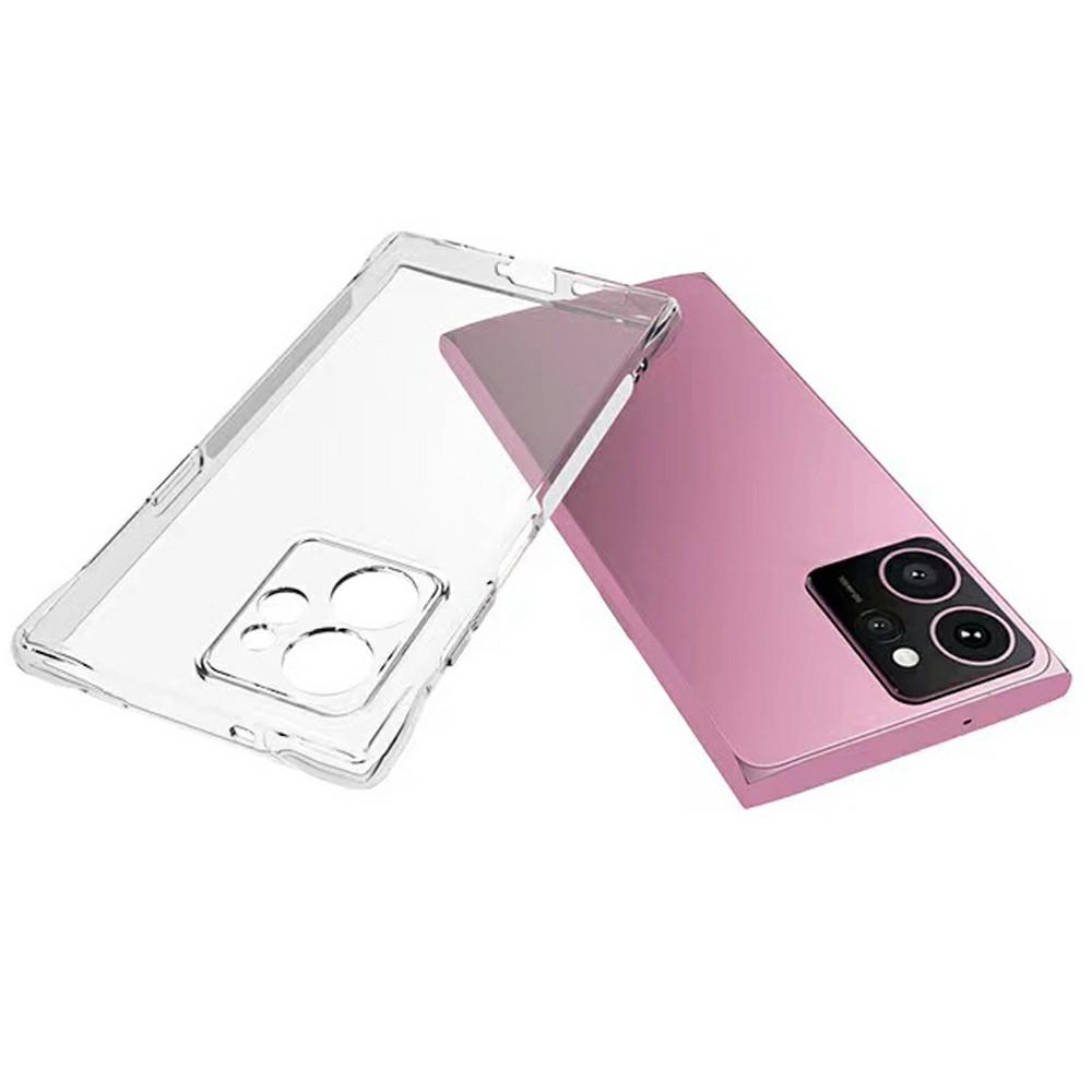 

For HMD Skyline Clear Phone Case 2.0mm Thickness Shockproof TPU Phone Cover Style A