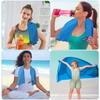 2-Pcs Microfibre Set Sports Towel Fitness Swimming Towel Body Bath Towel Canbeused For Yoga Running Camping Beach Washclothtowel