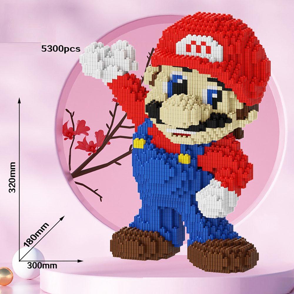 3D Super Mari Building Blocks Toys Anime Figure Puzzles Model Kit,Toys Kit Gifts for Adults and Kids