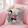 Anime My Love Story With Yamadakun At Lv999 Cushion Cover Inches Farmhouse Decor Home Throw Pillow Covers for Couch Decorations