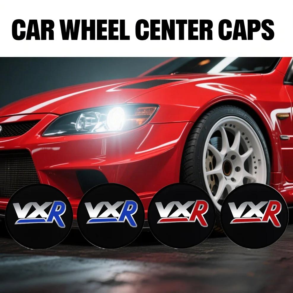 4PCS 56+60mm VXR Emblem Car Wheel Hub Center Cap Cover Badge Stickers For Vauxhall Vectra Zafira Vxr8 Astra Mokka Corsa Gts
