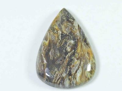 58Cts. Natural Rock Calcite Pear Crystal Cabochon Loose Gemstone 28X41X07 MM SK-3440