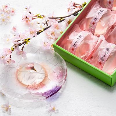 Νέο Έτος Νέα Δώρα Ιαπωνικά Γλυκά Mizu Warabi Mochi Ζελέ Soumikaan Πνεύμα του Νερού Sakura Warabi Mochi 6 τεμάχια Γλυκά Ιαπωνικά Γλυκά του Έτους Ankodo's