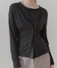 Loutaideu Crease Snap Top [Charcoal]