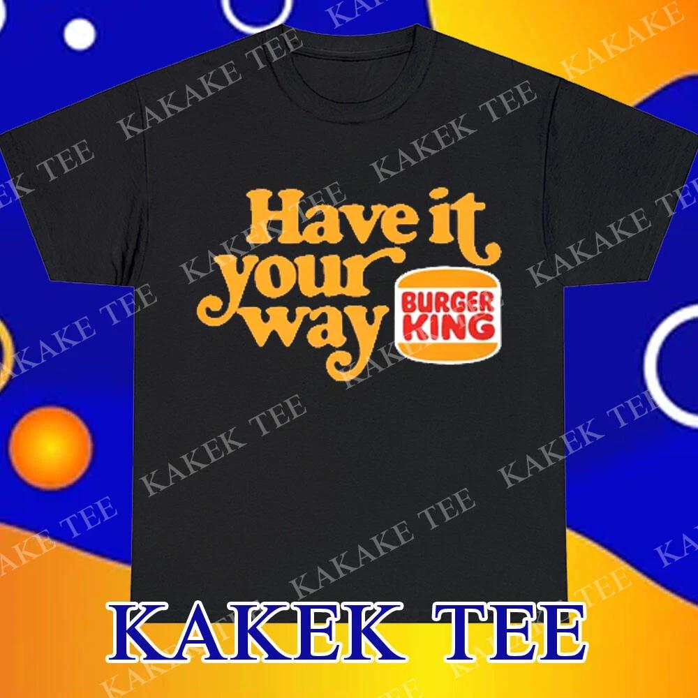 New Fashion Shirt Burger King Awesome Logo T-Shirt Funny Size S to 5XL XXXXL