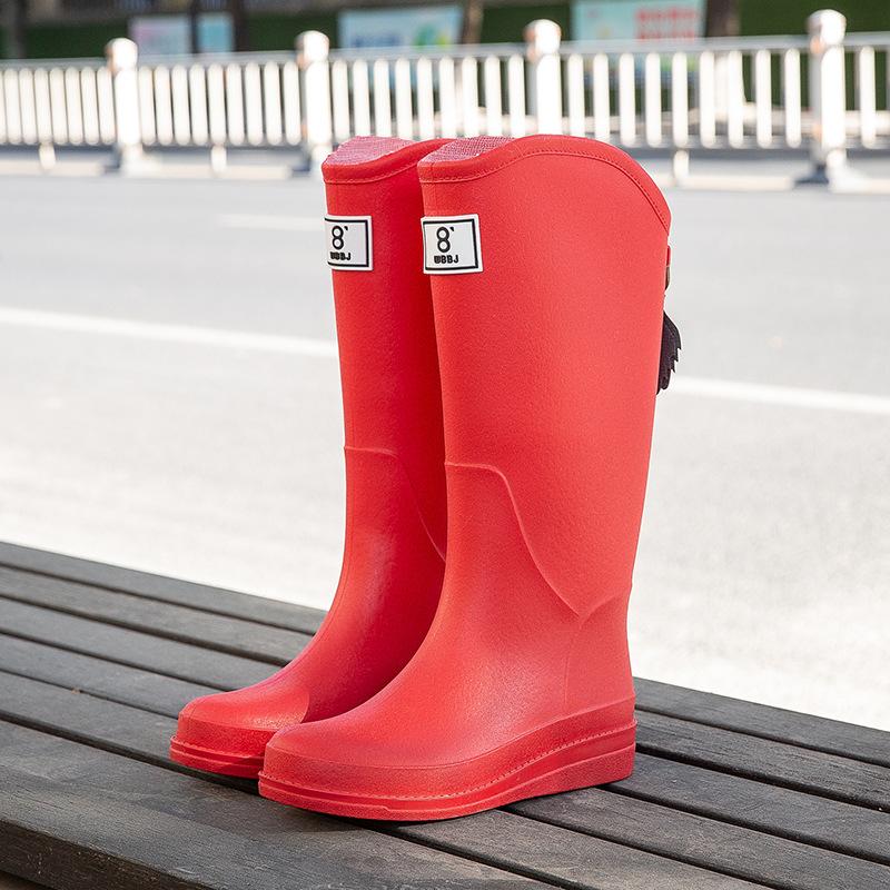Tall Women's Waterproof Shoes Non-slip and Wear-resistant Rain Shoes Fashionable Korean Version Adult Outer Wear Water Boots Rain Boots